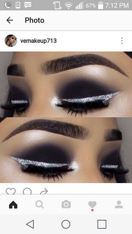 Zwart en zilver smokey eye make-up tutorial