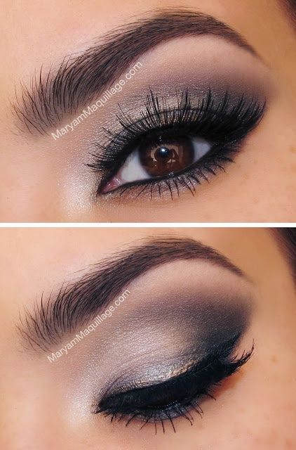 black-eyeshadow-makeup-tutorial-for-brown-eyes-14_6 Zwarte oogschaduw make-up tutorial voor bruine ogen