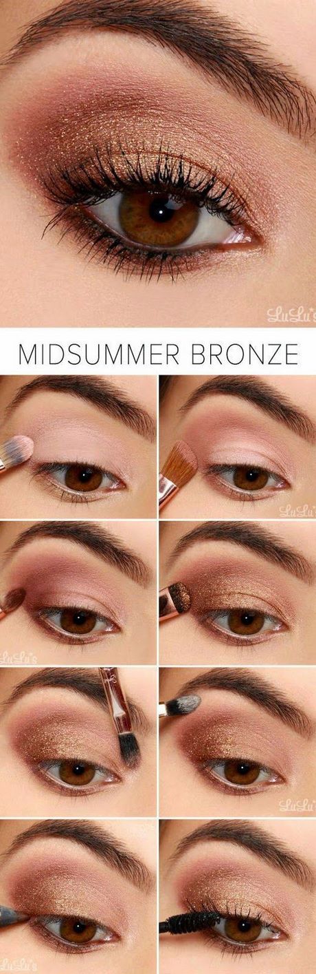 bronze-makeup-tutorial-for-brown-eyes-03_10 Bronze make-up tutorial voor bruine ogen