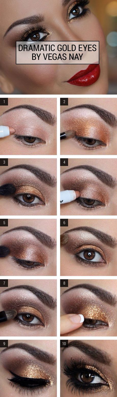 brown-and-gold-eye-makeup-tutorial-35_19 Bruine en gouden oog make-up tutorial