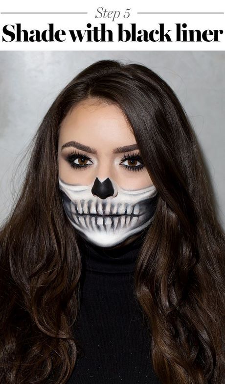 easy-half-skull-makeup-tutorial-76_4 Gemakkelijk half schedel make-up tutorial