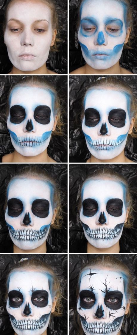 easy-skull-makeup-tutorial-00_7 Gemakkelijk schedel make-up tutorial