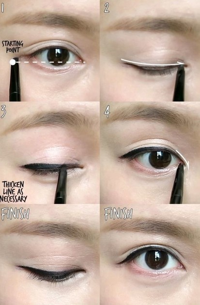 eyeliner-makeup-tutorial-pencil-20_9 Eyeliner make-up tutorial potlood