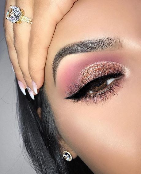 glitter-pink-makeup-tutorial-58_10 Glitter roze make-up tutorial