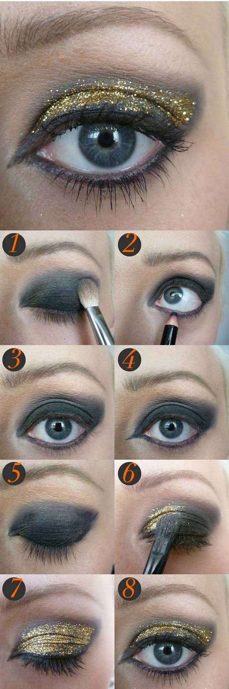 glitter-smokey-eye-makeup-tutorial-96_16 Glitter smokey eye make-up tutorial