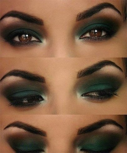 green-eyeshadow-makeup-tutorial-for-brown-eyes-94_7 Groene oogschaduw make-up tutorial voor bruine ogen