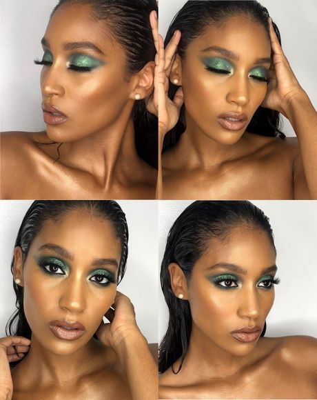 green-makeup-tutorial-for-black-women-03_12 Groene make-up tutorial voor zwarte vrouwen