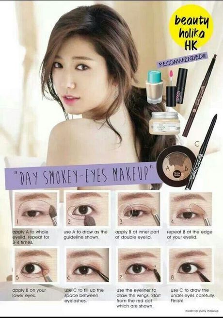 Koreaanse smokey eyes make-up tutorial