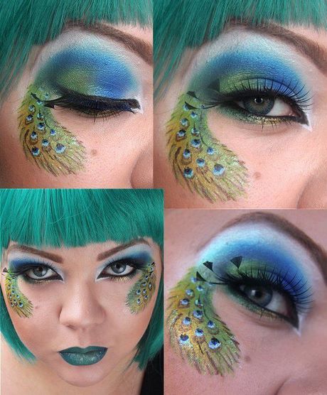 peacock-inspired-makeup-tutorial-52_3 Pauw geïnspireerd make-up tutorial