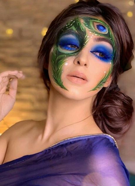 peacock-inspired-makeup-tutorial-52_6 Pauw geïnspireerd make-up tutorial