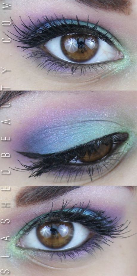peacock-makeup-eyes-tutorial-60_18 Pauw make-up Ogen tutorial