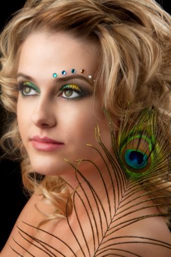 peacock-makeup-eyes-tutorial-60_6 Pauw make-up Ogen tutorial