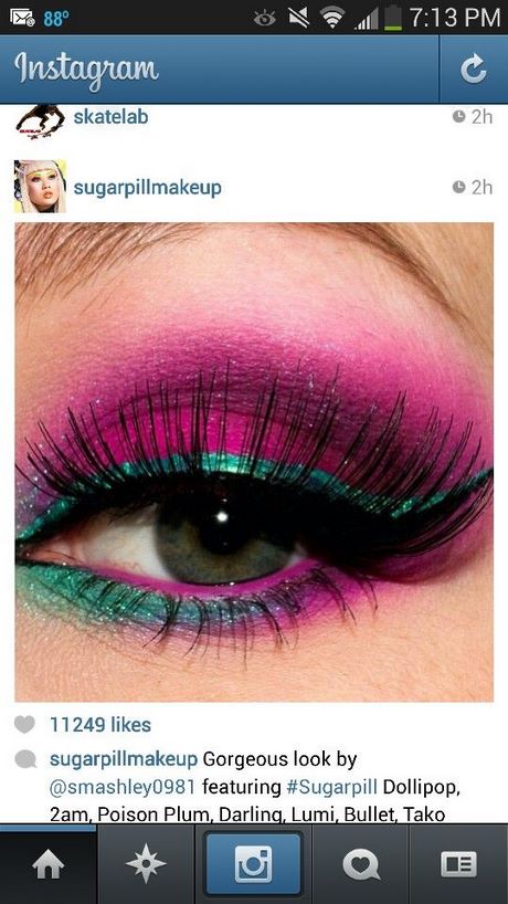pink-and-green-eye-makeup-tutorial-74_13 Roze en groene oog make-up tutorial