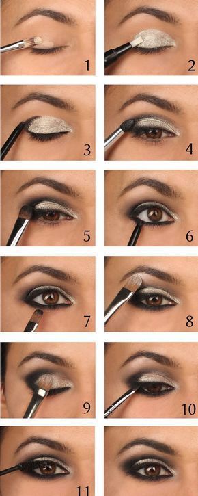 silver-makeup-tutorial-for-brown-eyes-45_17 Zilveren make-up tutorial voor bruine ogen