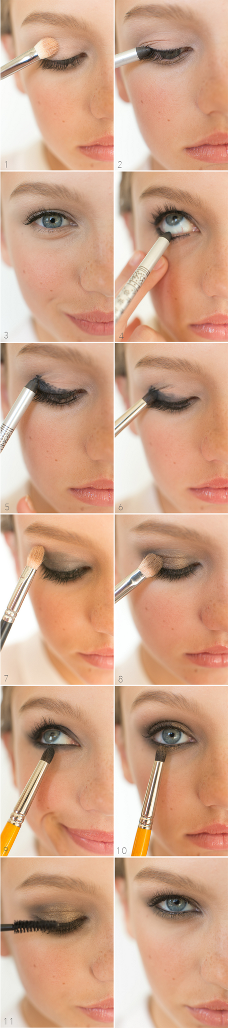 brown-smokey-eye-makeup-tutorial-92 Bruine smokey eye make-up les