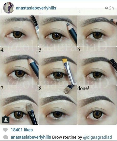 eyebrow-makeup-tutorials-29_13 Wenkbrauw make-up tutorials