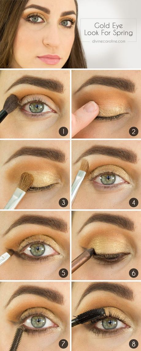 gold-eye-makeup-tutorial-85_8 Gold eye make-up tutorial