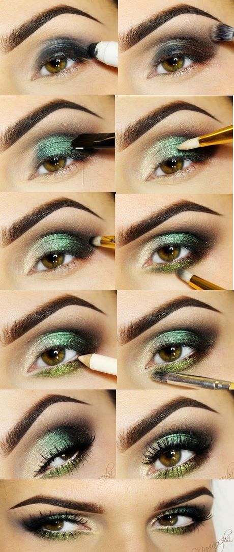 green-eye-makeup-tutorial-76_3 Groene oog make-up tutorial
