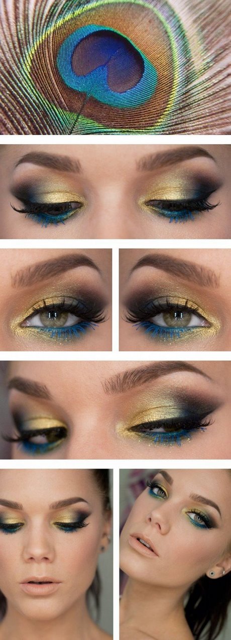 peacock-eye-makeup-tutorial-99_7 Pauwoog make-up les