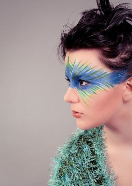 peacock-makeup-tutorial-77_14 Pauw make-up les