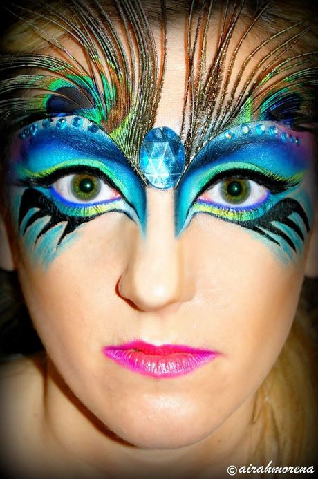 peacock-makeup-tutorial-77_9 Pauw make-up les