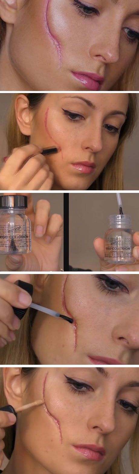 scar-makeup-tutorial-71_8 Litteken make-up tutorial