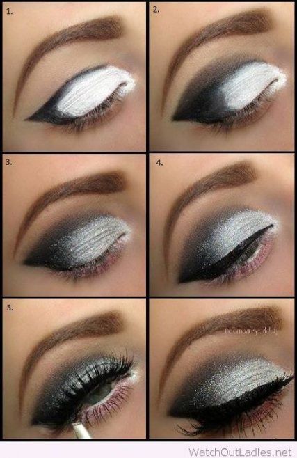 black-and-white-smokey-eye-makeup-tutorial-45_12 Zwart-wit smokey eye make-up tutorial