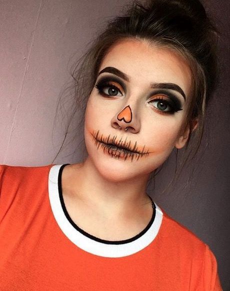 cute-pumpkin-makeup-tutorial-44 Leuke pompoen make-up tutorial