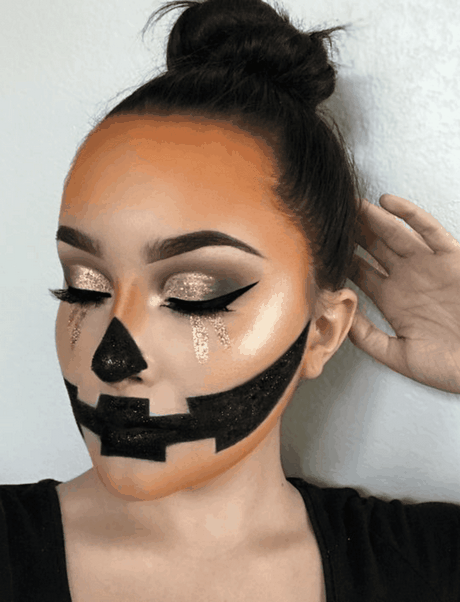 cute-pumpkin-makeup-tutorial-44 Leuke pompoen make-up tutorial