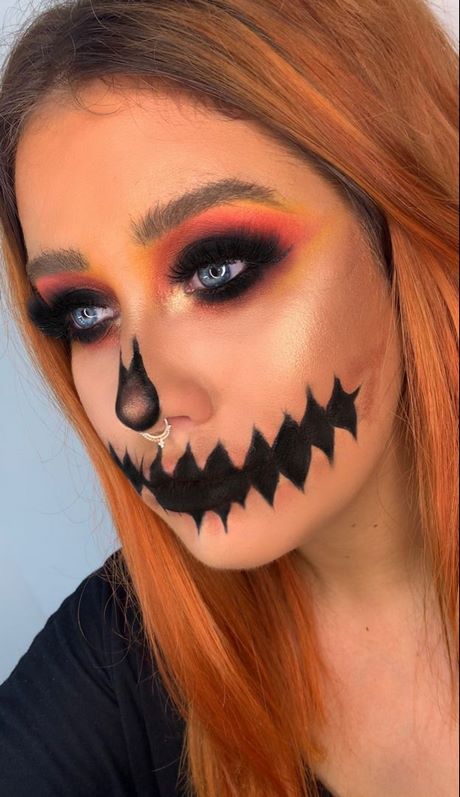 cute-pumpkin-makeup-tutorial-44_15 Leuke pompoen make-up tutorial
