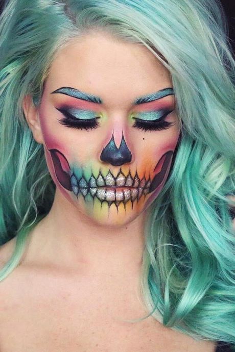 cute-skeleton-makeup-tutorial-80_13 Leuke skelet make-up tutorial