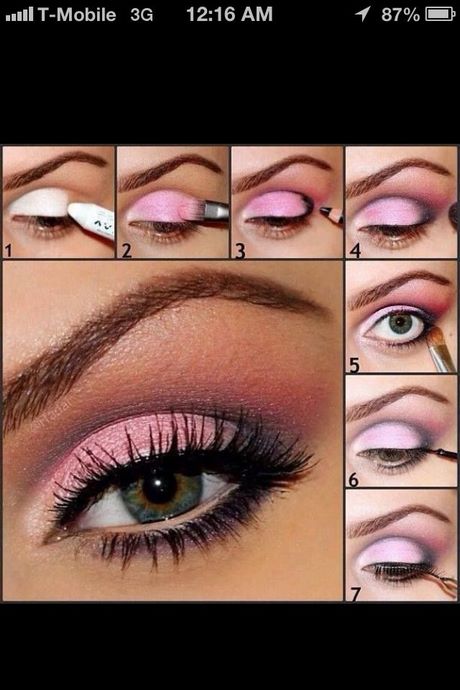 Dramatische roze oog make-up tutorial