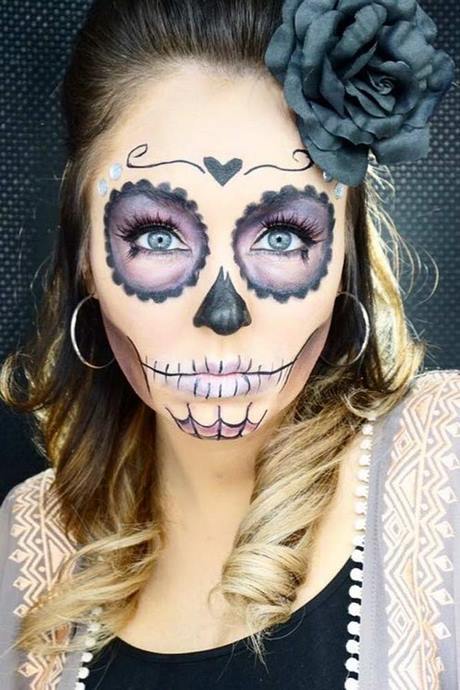 easy-skull-candy-makeup-tutorial-40_12 Easy skull candy make-up tutorial