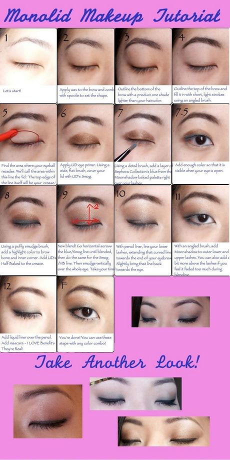 eye-makeup-tutorial-for-single-eyelid-80_6 Oog make - up tutorial voor enkel ooglid