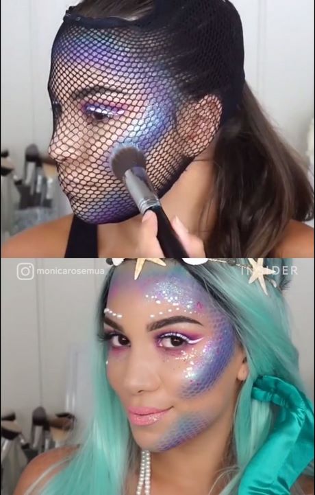 fishnet-mermaid-makeup-tutorial-44_12 Visnet zeemeermin make-up tutorial