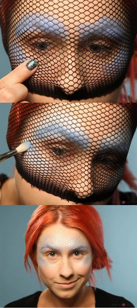 fishnet-mermaid-makeup-tutorial-44_4 Visnet zeemeermin make-up tutorial