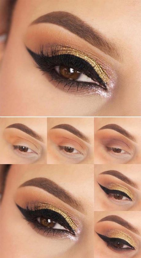 gold-makeup-tutorial-for-brown-eyes-69_5 Gouden make - up tutorial voor bruine ogen