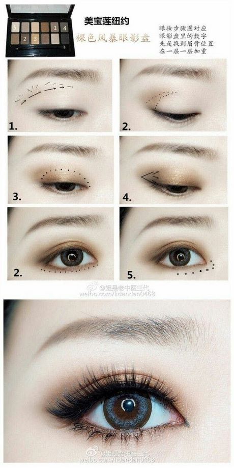 makeup-tutorial-for-brown-eyes-asian-96 Make - up tutorial voor bruine ogen Aziatische