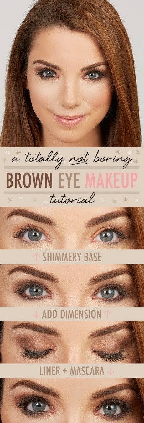 Make - up tutorial voor bruine ogen tumblr