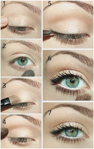 makeup-tutorial-hazel-eyes-brown-hair-06_14 Make-up tutorial hazelaar ogen Bruin haar