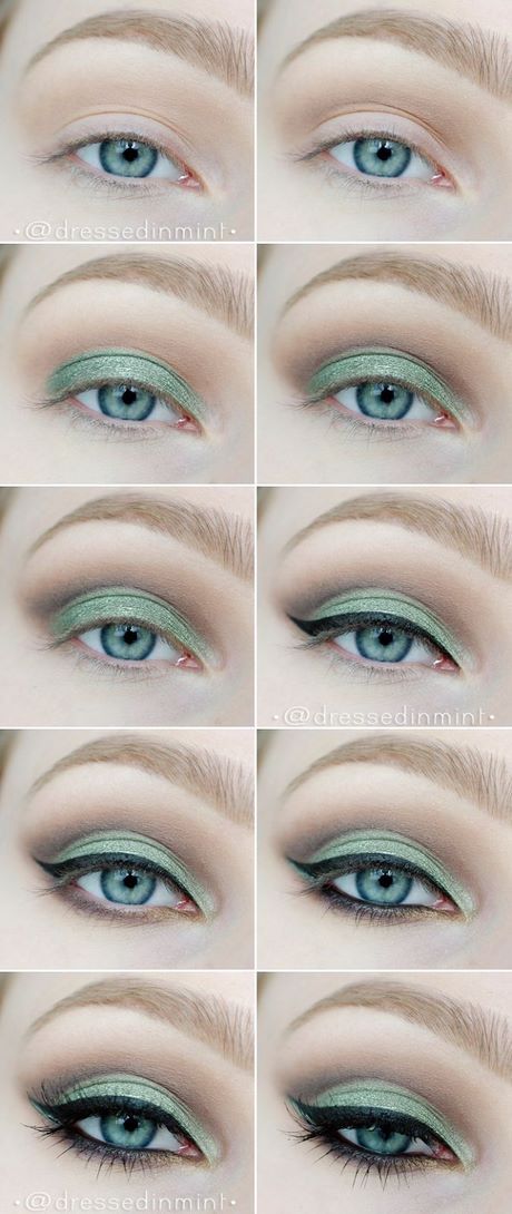 mint-green-makeup-tutorial-24_17 Mintgroene make - up tutorial