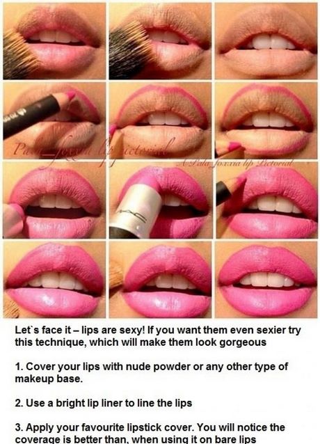 pink-lip-makeup-tutorial-88_2 Roze lip make-up tutorial