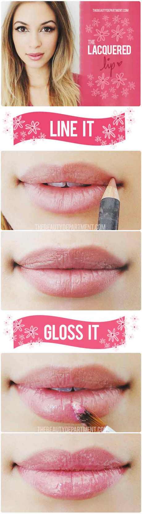 pink-lip-makeup-tutorial-88_5 Roze lip make-up tutorial