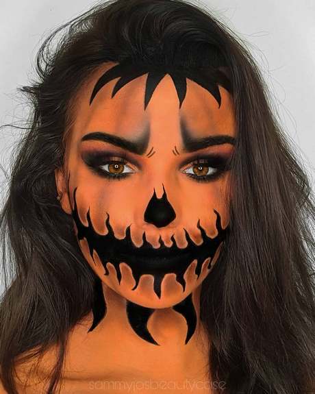 pumpkin-face-makeup-tutorial-30_15 Pompoen gezicht make-up tutorial