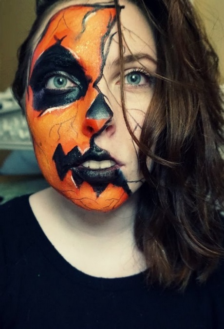 pumpkin-face-makeup-tutorial-30_4 Pompoen gezicht make-up tutorial