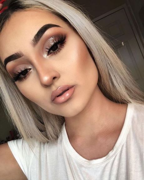 Zilveren haar make-up tutorial