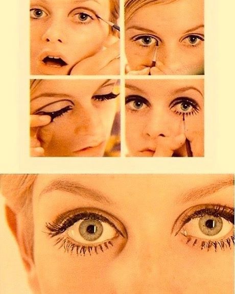 Twiggy oog make-up tutorial