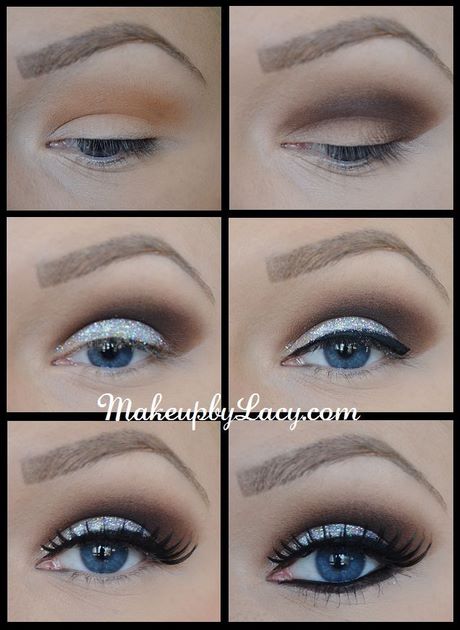 white-glitter-eye-makeup-tutorial-25_19 Wit glitter oog make-up tutorial