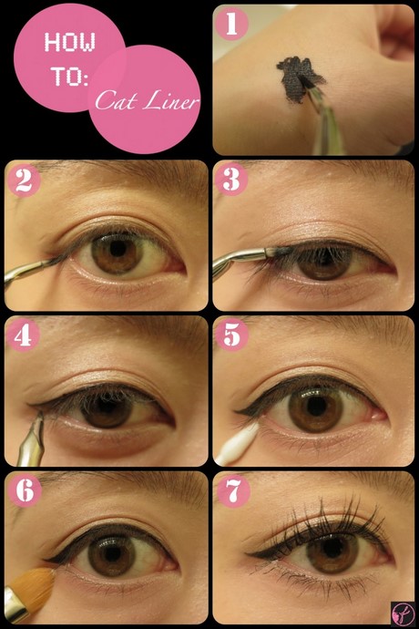 cat-eye-makeup-tutorial-gel-eyeliner-62_7 Kat oog make-up tutorial gel eyeliner