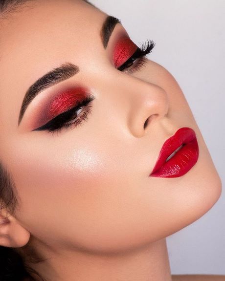 dark-red-makeup-tutorial-25_9 Donker rode make-up tutorial
